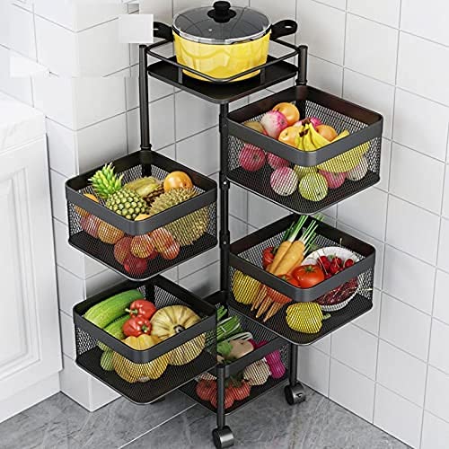 Privesh ABS Plastic&Steel Portable Cutlery Holder For Kitchen Storage Rack Square Design Fruits&Vegetable, Cutlery,Spice,Jars Co
